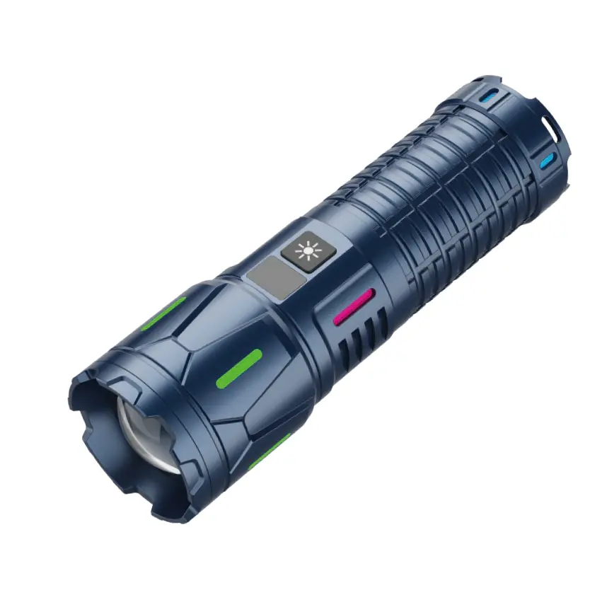 100W LED taktická baterka USB nabíjateľná