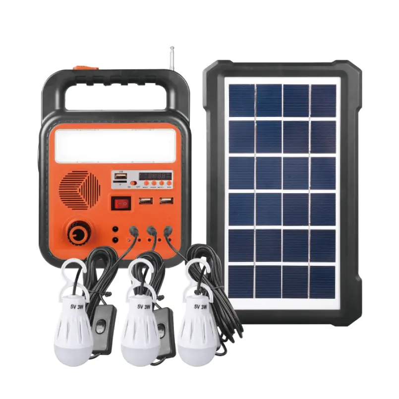 Dobíjacia súprava 5W LED solárnej elektrárne