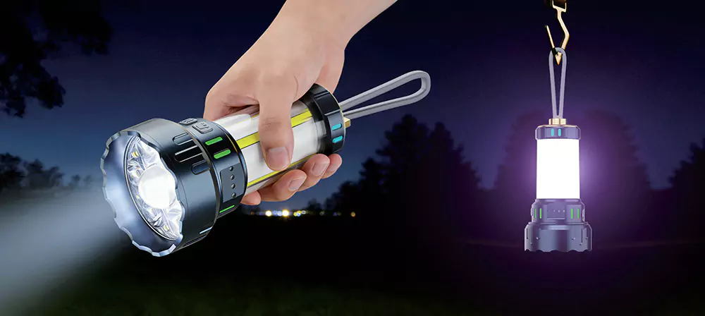Multifunction Portable Camping Lantern Flashlight Rechargeable