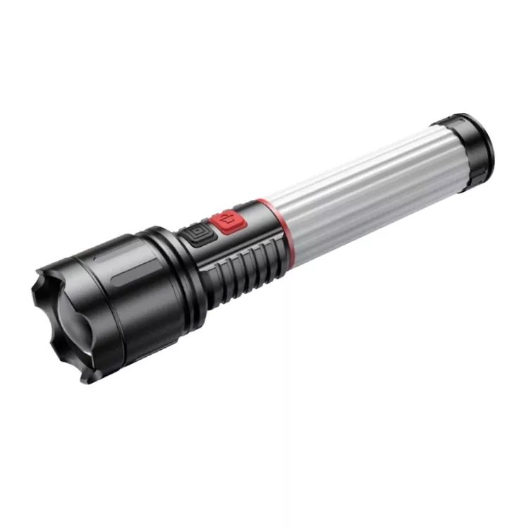 Prenosná LED baterka s červeným a modrým výstražným svetlom