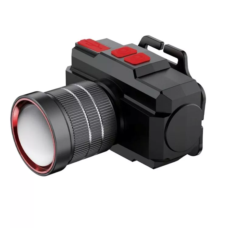 Biela laserová čelovka pre ľahké outdoorové aktivity a hliadkovanie
